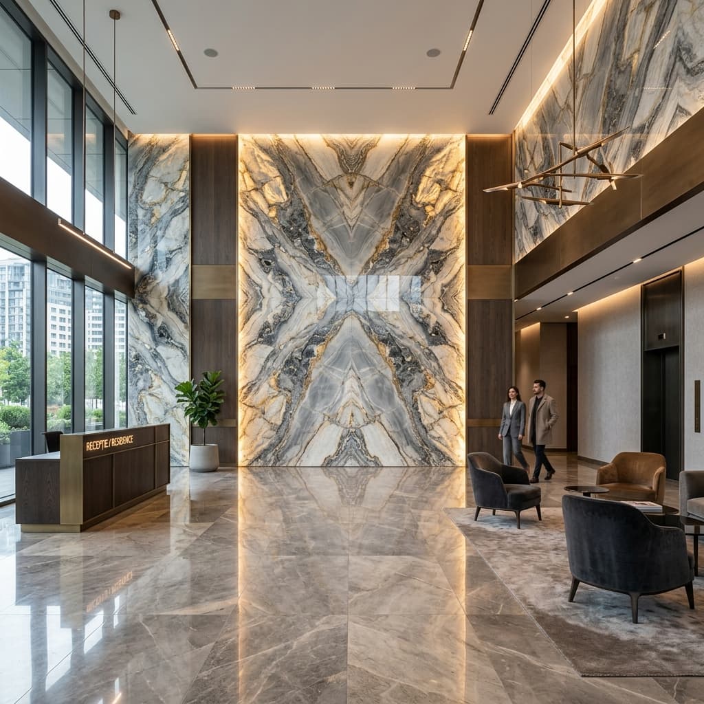 Architectural applications of Volcera natural stone
